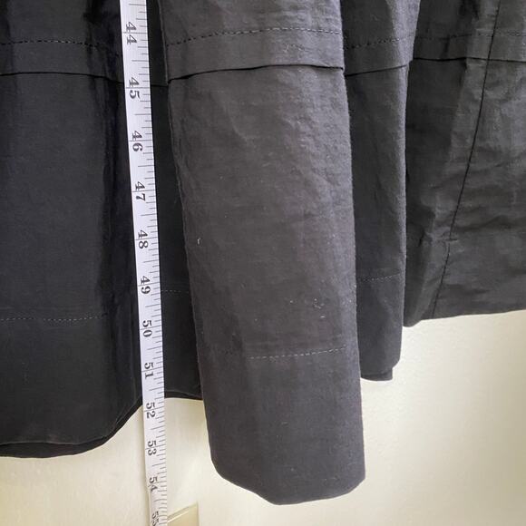 Anthropologie Somerset Maxi Dress Size SP Black Cotton Minimalist Neutral Petite - Picture 15 of 15